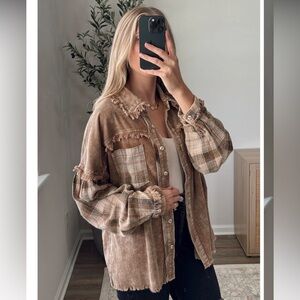 Vintage Corduroy Flannel /
Camel